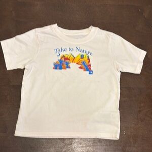The North Face Kids Cream Nature Graphic Tee